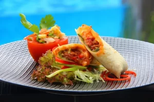 A burrito nagyon egészséges zöldség étel.