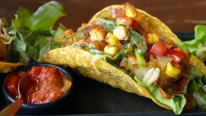 A taco nagyon egészséges zöldség étel.